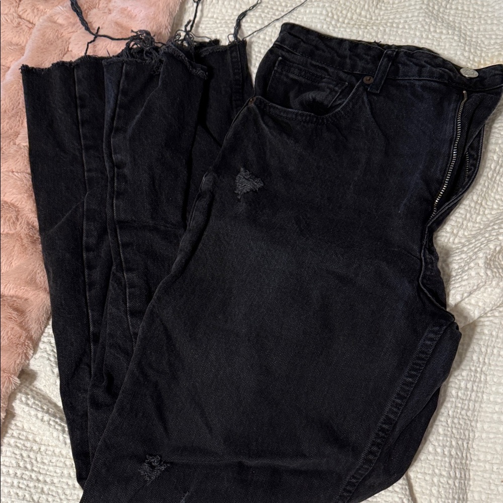 Zara Black Wide Leg Women's Jeans